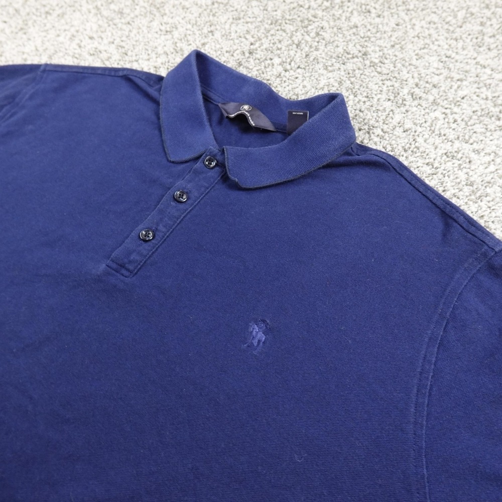 Hart Schaffner Marx Polo Shirt Mens 2XLT Blue Stretch Performance‎ Golf Preppy